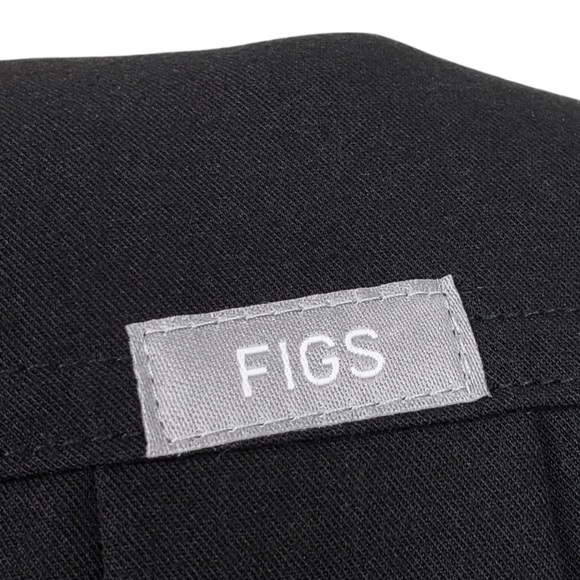 FIGS Black Rafaela Oversized Scrub Top Size L - Picture 4 of 6